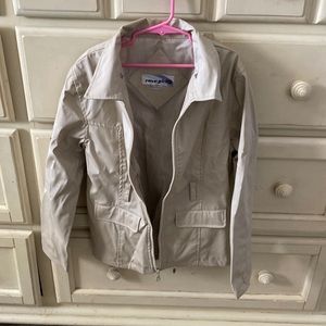 Beige , girls windbreaker.